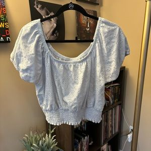 Blue Cropped Top